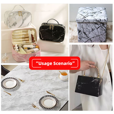 マルブレング・グレーンプリント PVC革 袋や財布用の20色でダブルブラシバック