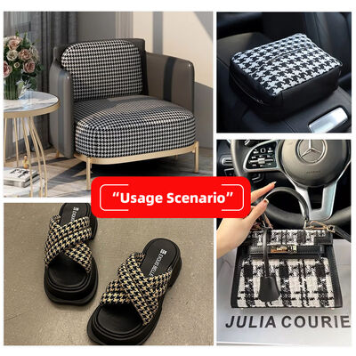 PVCテック 布 プリント スコットランド プレッド 織り 穀物 人工 合成 革 バッグ ソファ カー シートベルト 靴 偽造 革 布