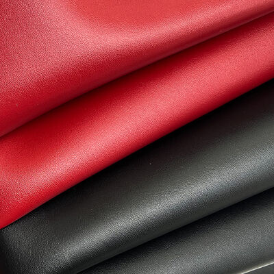 PVCラムグレインダブルフェイス合成人工皮革 伸縮性 防水素材 バッグ テーブルマット ベルト 装飾用 フェイク