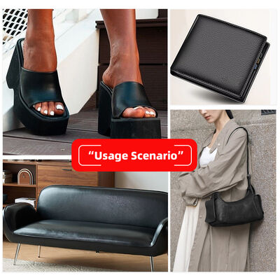 バッグ、ソファ、ラゲッジ、プレイスマット用PVCカウハイドグレイン合成人工裏地革、フェイクレザー生地