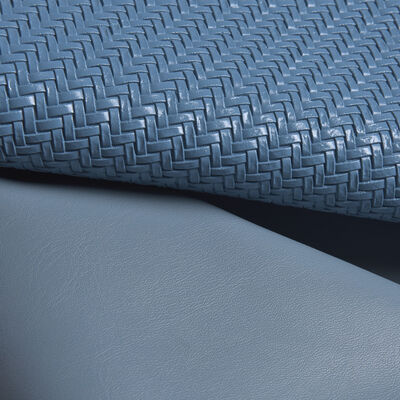 Synthetic PVC Artificial Leather Fabric Embossed Woven Pattern Stretch Waterproof Furniture Craft Sofa Chair Car Seat Bag Decor