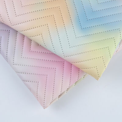 ソファ用装飾バッグ、梱包箱用PU合成人工皮革、ビニール人工皮革生地