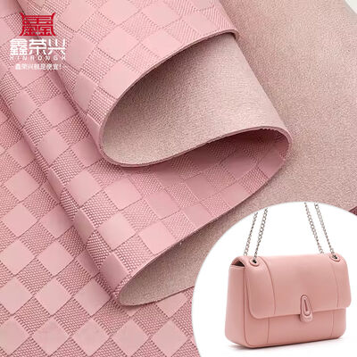 1.8mm Thick PVC Synthetic Artificial Leather Fabric Square Embossed for Furniture for Bag Table Mat Decorate Belt Other Home