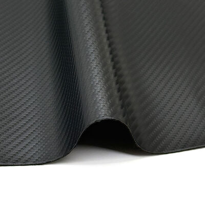 1.0mm Thick Carbon Fiber PVC Waterproof Embossed Faux Leather Upholstery Material for Furniture Car Bags Sofa