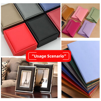 PU 0.5 Nonwoven Silk Plain Leather Wallet Box Shoes Ntoebook Photo Album Leather Fabric Synthetic Faux Leather