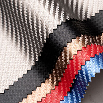 衣類、スマホケース、スリーブ、ボックス用の防水伸縮性PUカーボンファイバースエード合成皮革 - 耐久性のあるフェイクレザー工芸品、衣料品