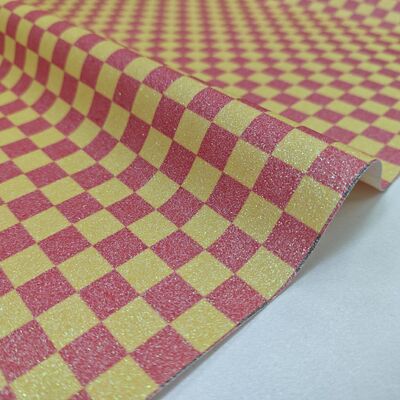 プレミアム・グライト・チェッカー PVC革布 バッグ,財布,靴,ファッションアクセサリー