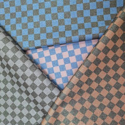 プレミアム・グライト・チェッカー PVC革布 バッグ,財布,靴,ファッションアクセサリー