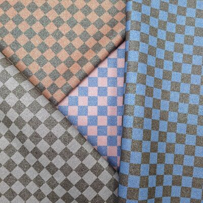 プレミアム・グライト・チェッカー PVC革布 バッグ,財布,靴,ファッションアクセサリー