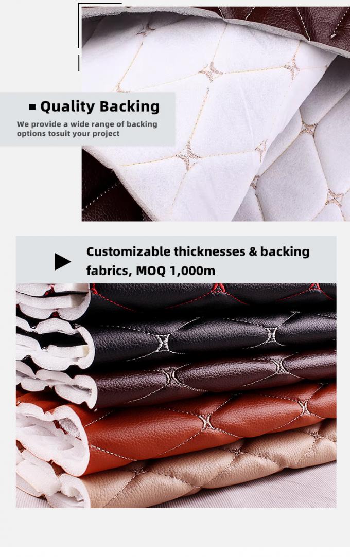 オーダーメイド 7.0mm 厚いクイルト PVC 合成革 刺身 凸字 伸縮型ポリウレタン 泡 車椅子 足 飾り付け ソファ 7