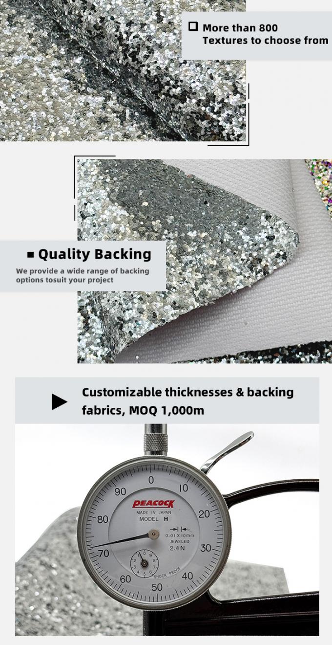 粗い輝き PVC 合成革 靴 宝石 工芸品 荷物 バッグ 包装 箱 偽革素材 5