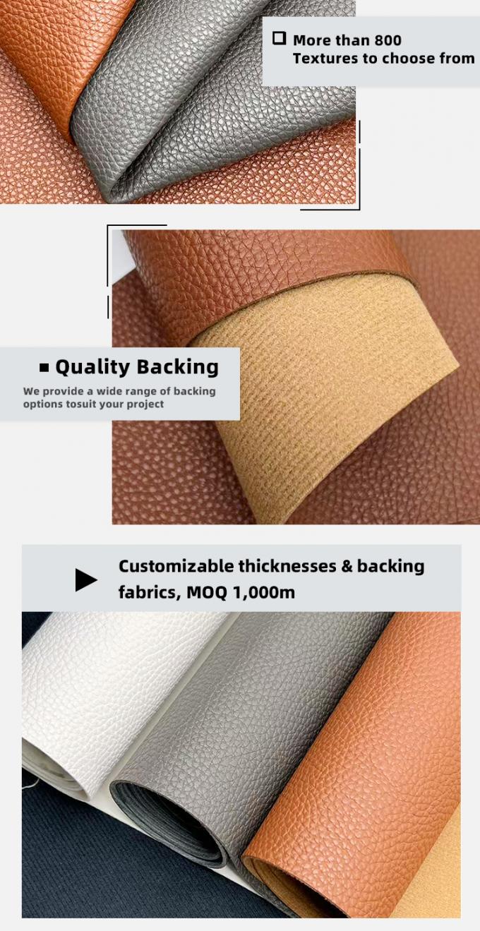 1.8mm 厚 PVC リッチ パターン バッグ用の合成偽革 テーブルマット ベルト ソファ 装飾 汎用家具 屋外工芸品 5