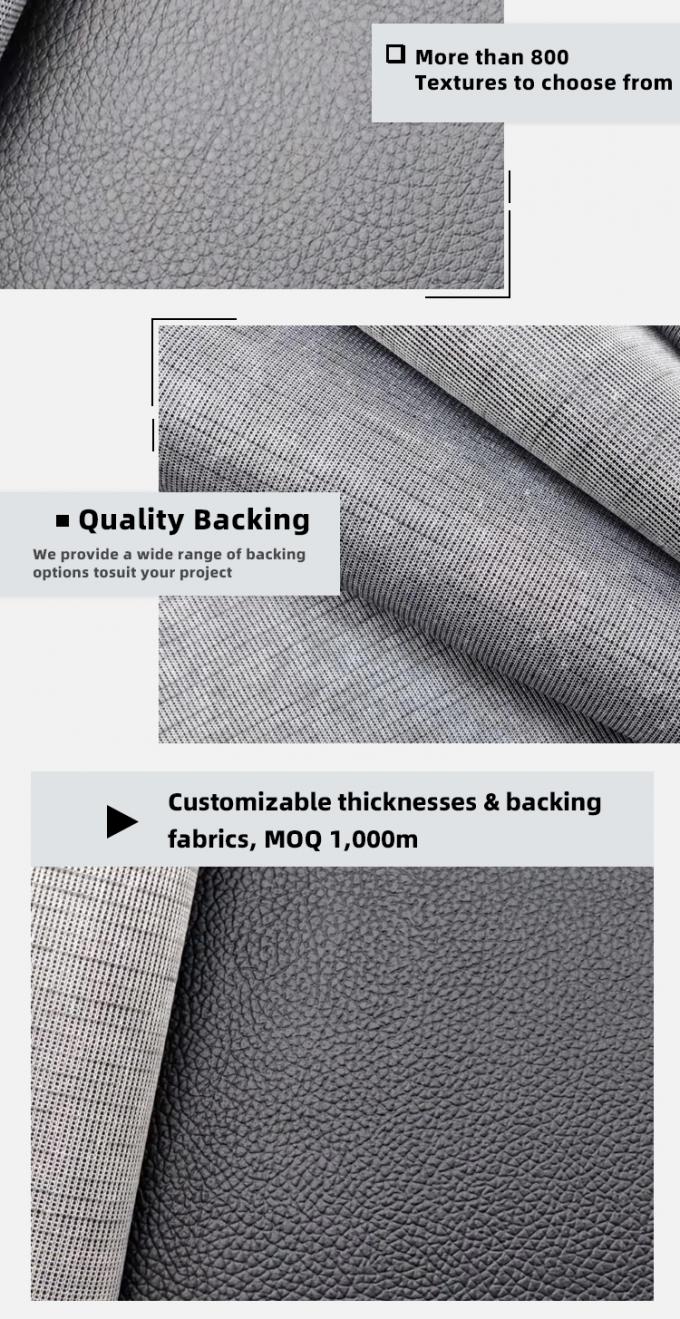 ホットセールPVC各種ライチグレインパターン人工合成皮革格安価格椅子ソファ靴車のフットマットフェイクレザー 5