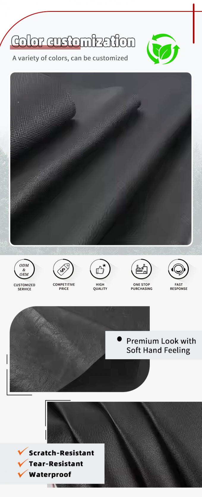 卸売 二重ブラシバックPvc 様々な彫刻パターン 人工合成革 バッグ ソファ 偽革材料 4