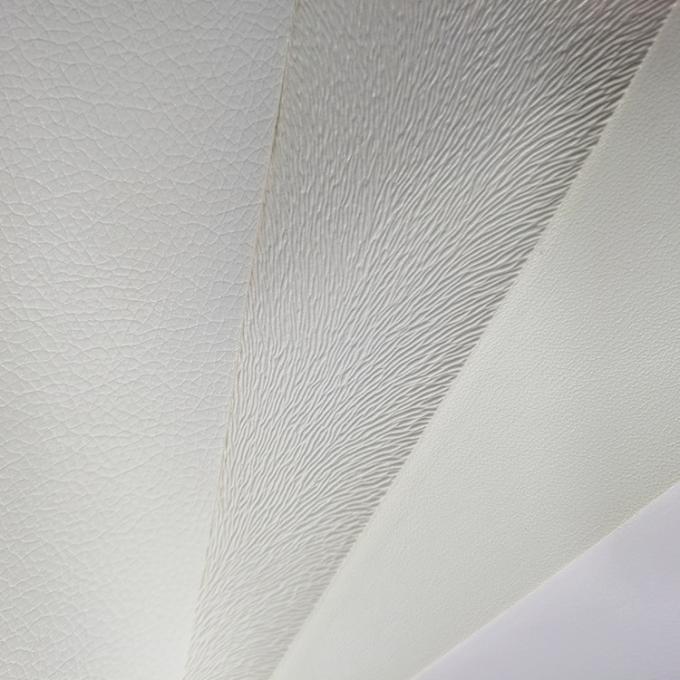 バッグ、ノート、電話ケース、テーブルマット用PVCホワイトエンボスデジタル印刷合成人工皮革 7