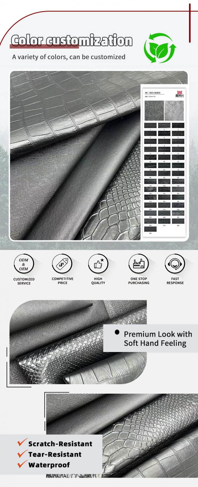 卸売Pvc偽革財布 ボックス 靴 ノートブック リッチ 動物織り十字パターン 人工合成革布 4