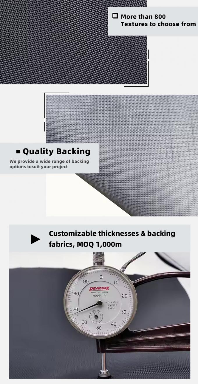 自動車シートと家具用耐摩耗性PVCレザー 5