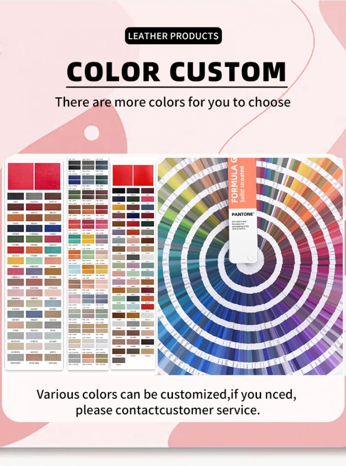 カーシートや家具用のPVCグレーンパターンの合成革布 5