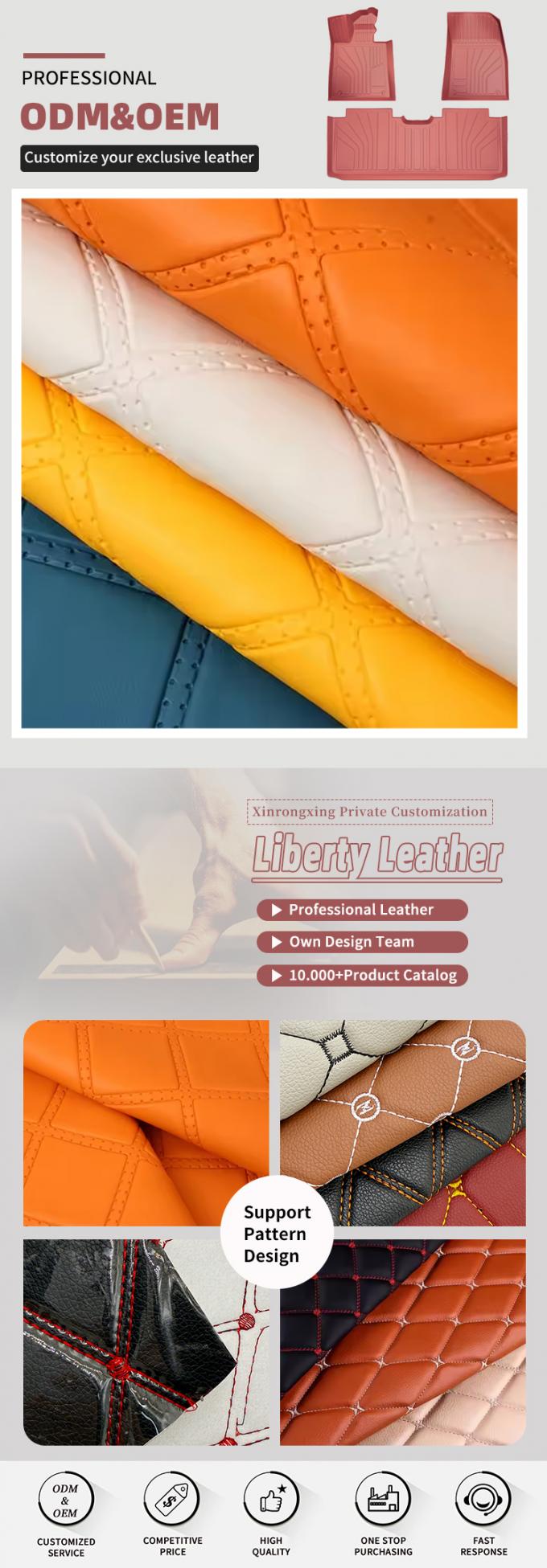 PVCロンブス パンチング 彫刻式 カー用 人工合成革 足 カーシート ソファ 装飾 バッグ 偽造革 布 4