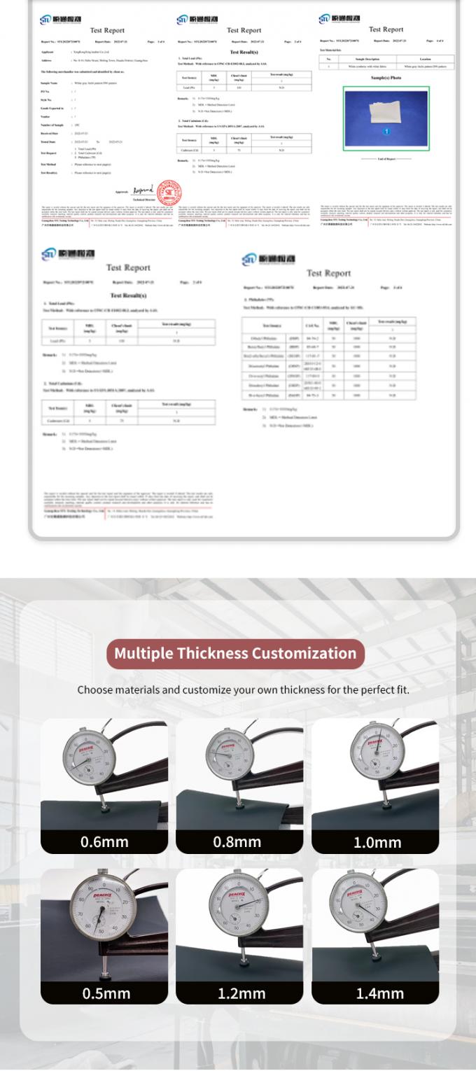 カスタムキルトPVCレザーカーフットマット 4.6mm厚 フォームパッド入り ストレッチフィット エンボス刺繍入り 車のシート ソファ バッグ用 7