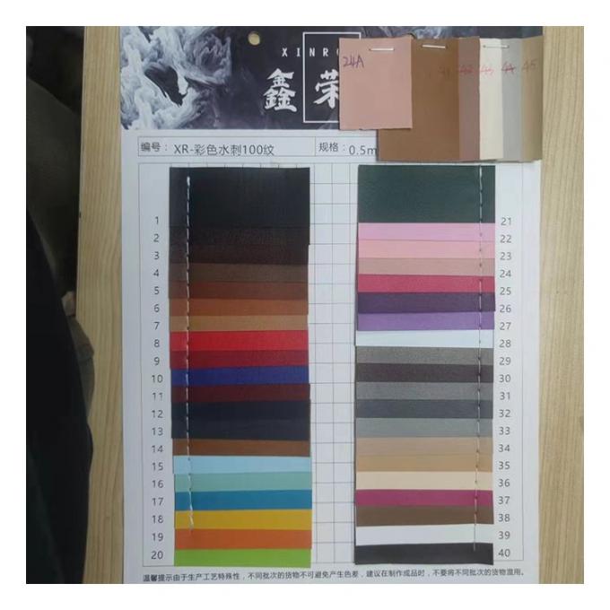 卸売Pvc偽革財布 ボックス 靴 ノートブック ピンホール パターン 人工 合成 革 織物 16