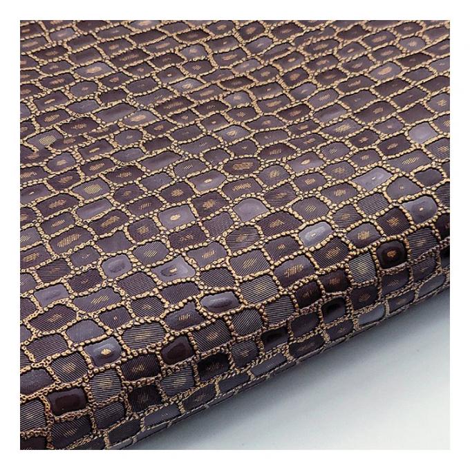 卸売Pvc真珠石 穀物パターン 人工合成革 包装 財布 箱 靴 ノートブック 偽造革 織物 16