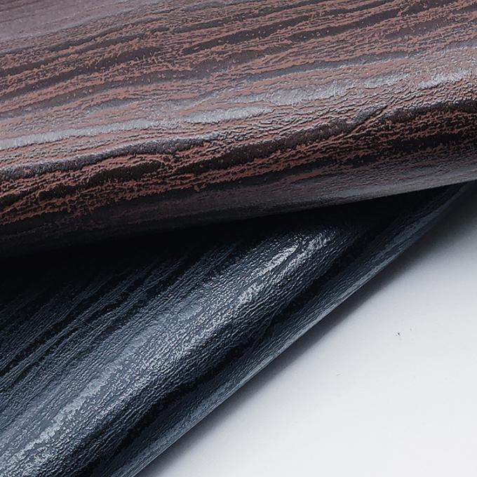 卸売Pvcストライプ革 人工革 合成革 木製印刷 包装 財布 箱 靴 ノートブック 偽造革 布 10