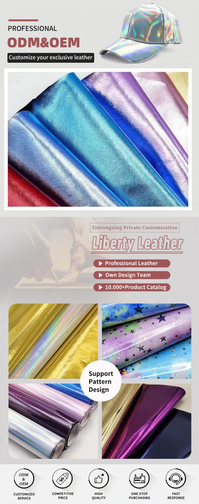 Pvc金属フィルムフィルタークロスパターン 人工合成革 ハンドバッグ 財布ケース 靴 ノートブック 偽革布 4