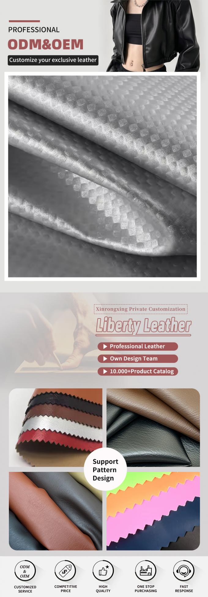 弾性PU炭素繊維ストローマット 衣料袋用合成革 イヤホン袖箱 偽革布 4