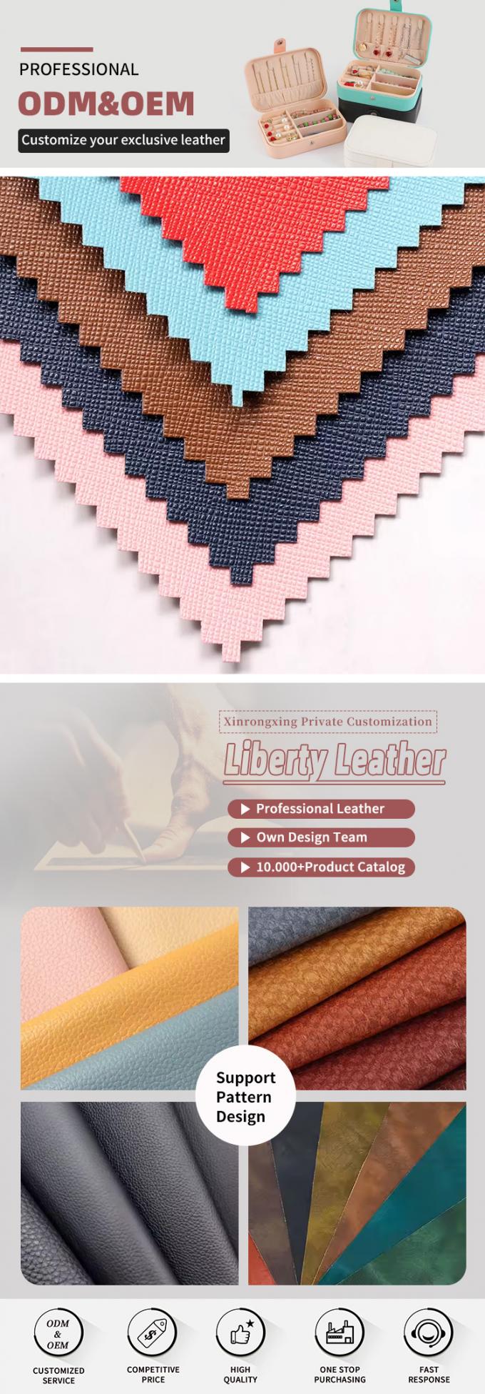 PU Cross Grain Saffiano Synthetic Leather for Packing Box Custom Menu Covers Phone case Lining Faux Leather Materials 4