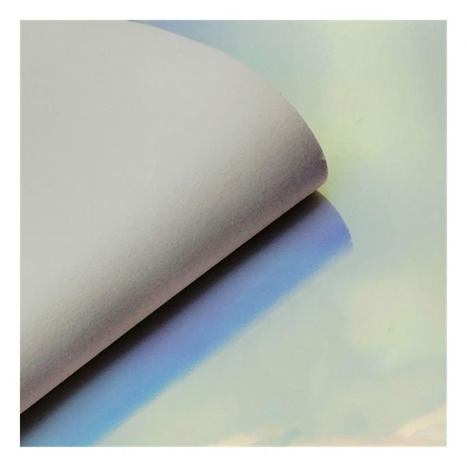 レインボーPUホログラフィックメタリックカラフルミラーレザー合成人工フェイクシューズケースハンドバッグノートブックレザーファブリック 12