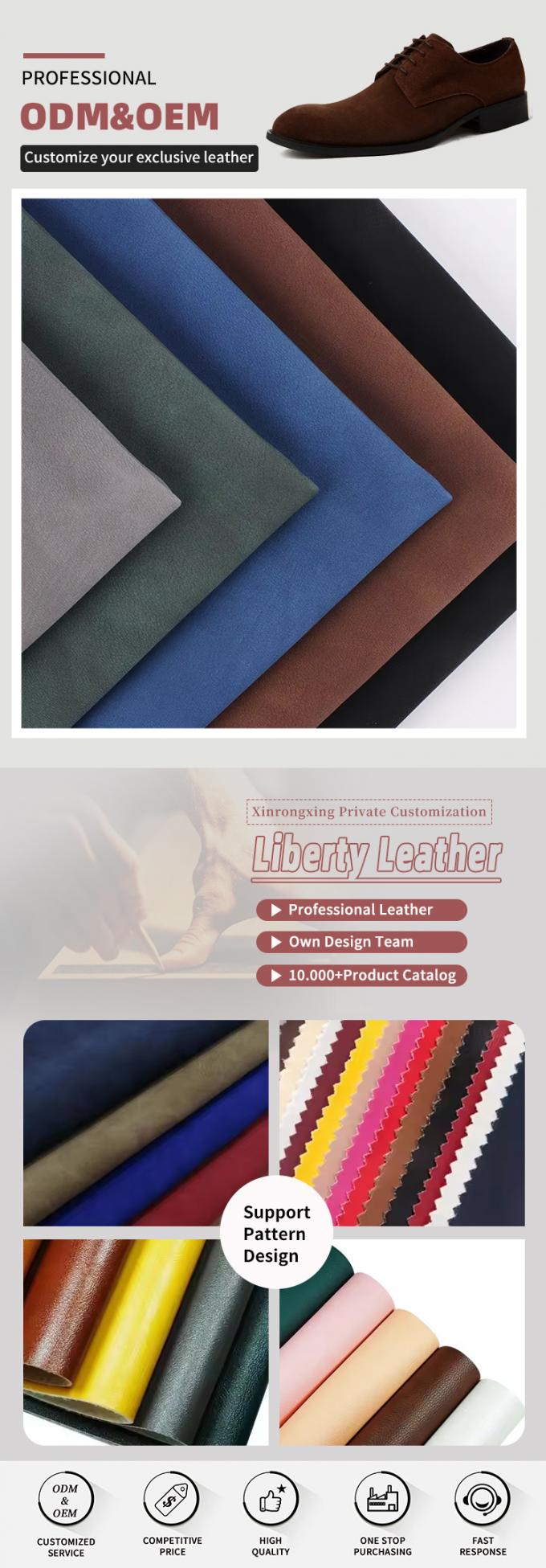 PU ツートーン フロスト シープスキン ヌバック グレイン 合成皮革 バッグ 靴 財布 デコレーション ノートケース フェイクレザー生地 4